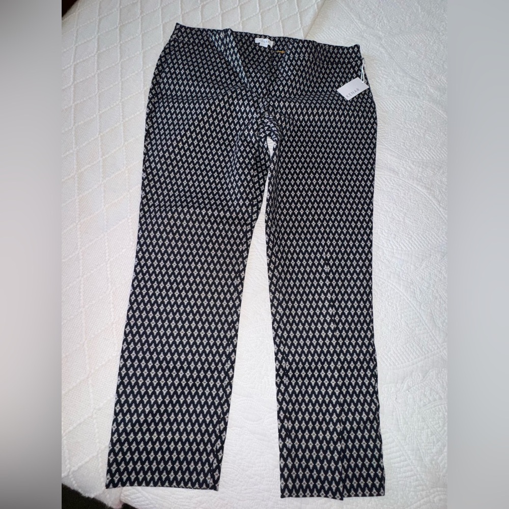 Kenar Blue navi and White Boot Cut Pants